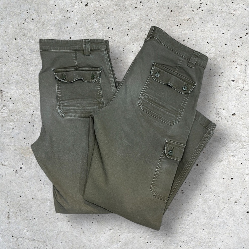 [Lot of 2] SCOTTeVEST Men Cargo Pants Khaki Cotton Spandex Size 32 (34x28)